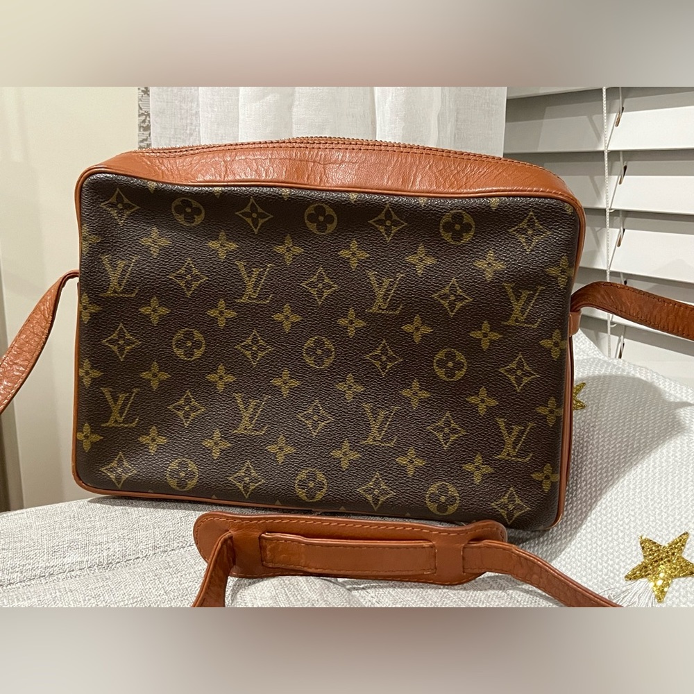 Louis Vuitton Monogram Canvas Crossbody Bag in Brown and Tan